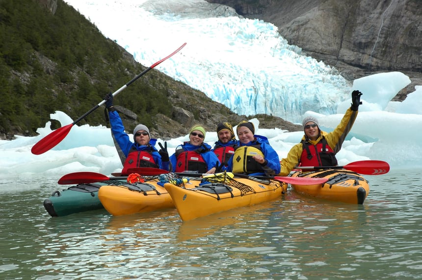 Kayaking to Serrano Glacier