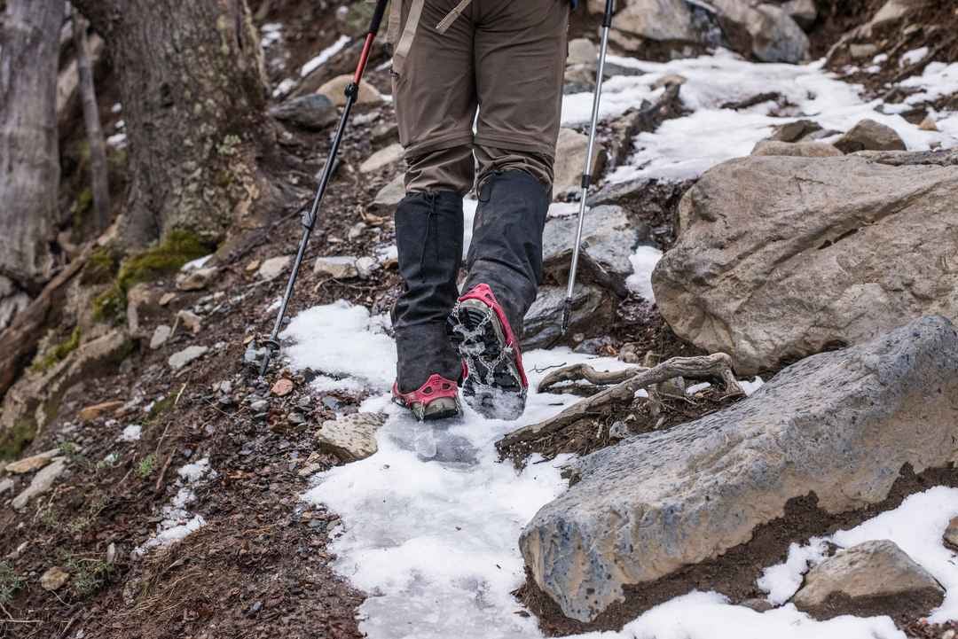 Crampons in Torres del Paine