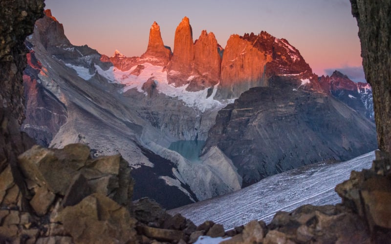 Sunrise in Torres del Paine
