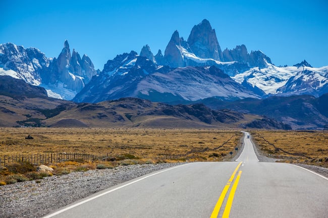PAT033 _ El Chaltén _ Road Fitz Roy View 