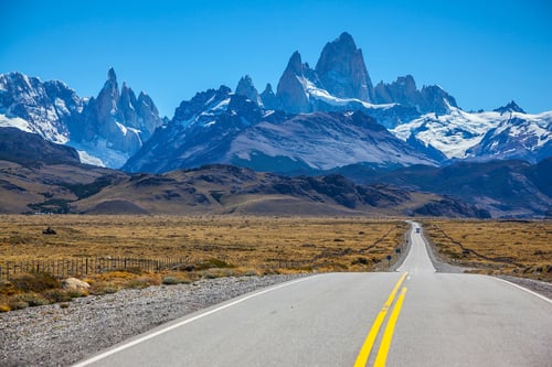 PAT033 _ El Chaltén _ Road Fitz Roy View 