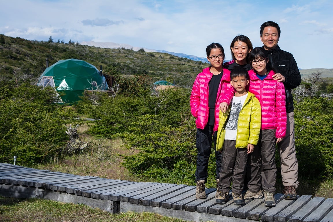 Family in EcoCamp