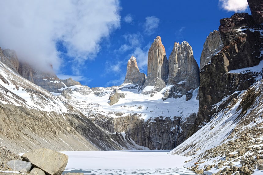 view winter Patagonia