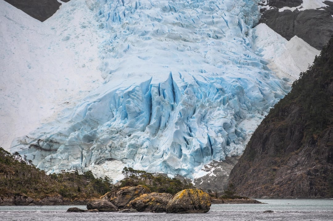 Glacier in Kawésqar national park