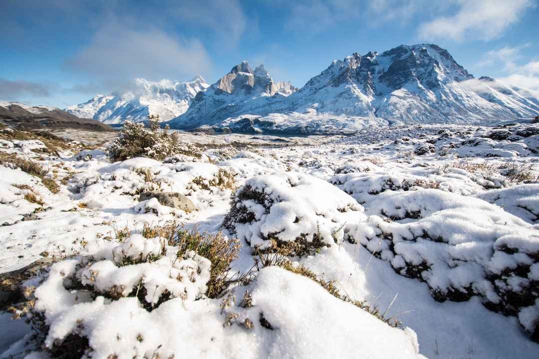 Snow in Torres del Paine