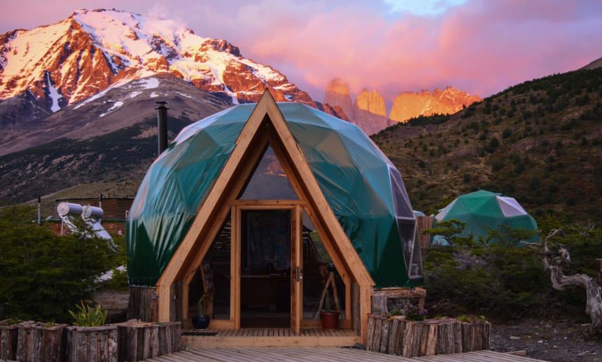 ecocamp reception dome