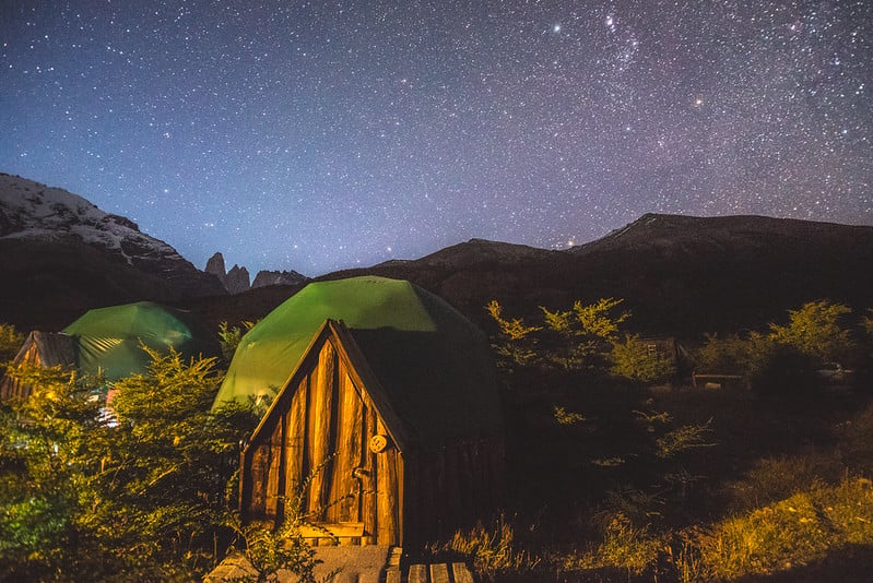 EcoCamp at Night