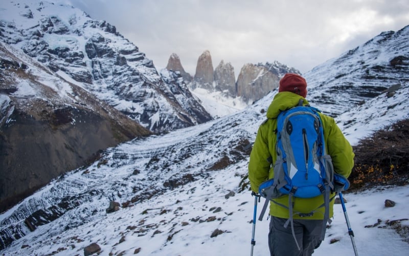 Hiking in Winter in Torres del Paine