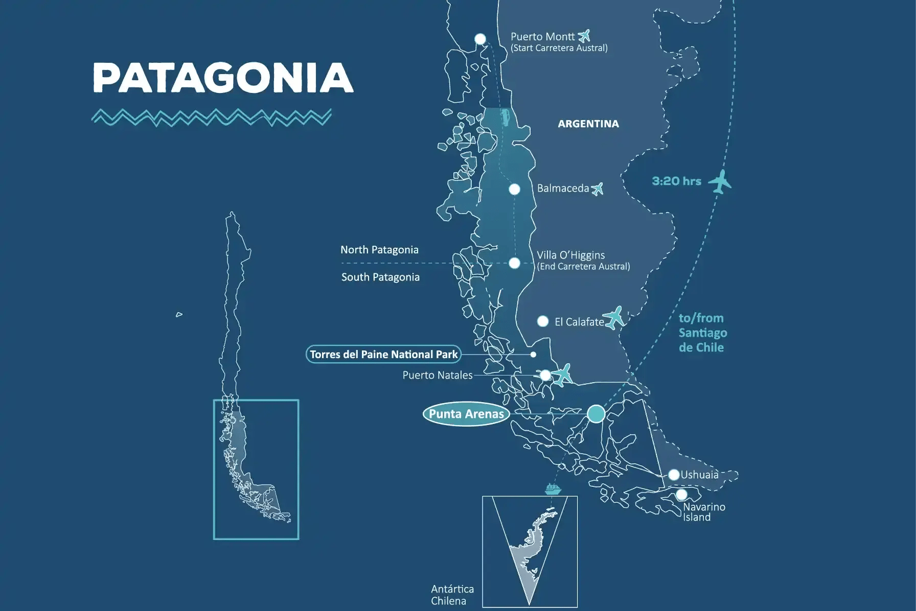 Patagonia map