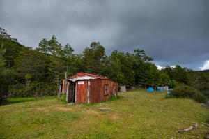 rustic campsite at brush lake