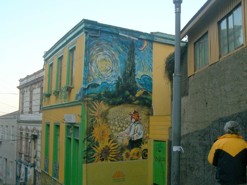 van gogh mural