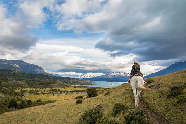 Horseback riding at Estancia La Peninsula