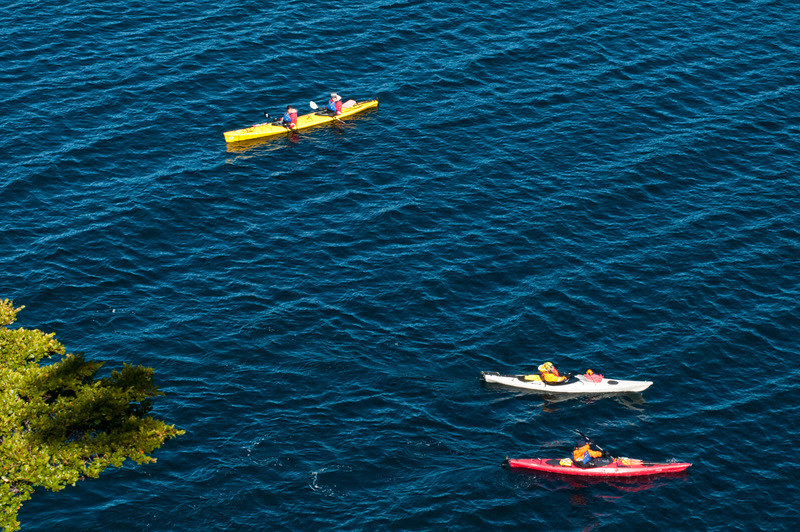 Kayaking around Puerto Natales