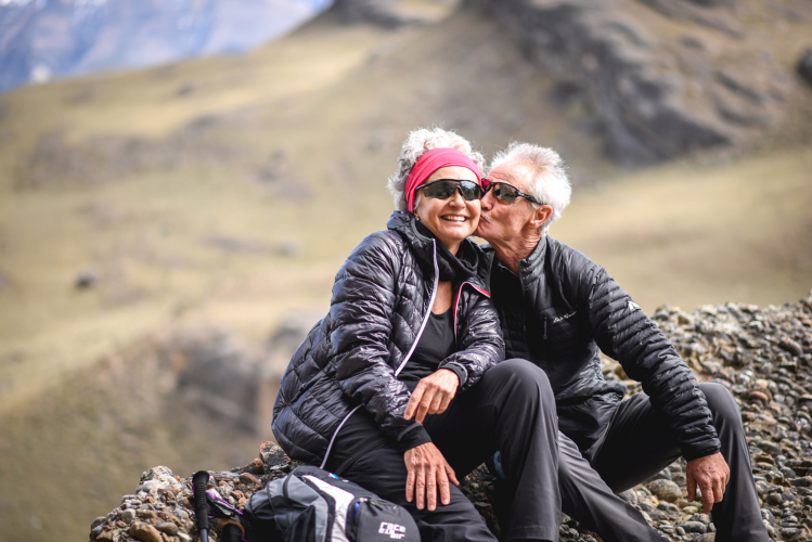 Couple in Torres del Paine