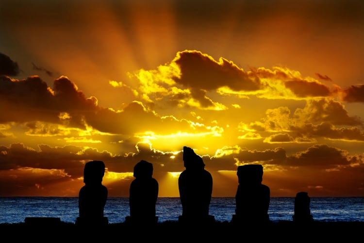 Moai Statue in Easter Island