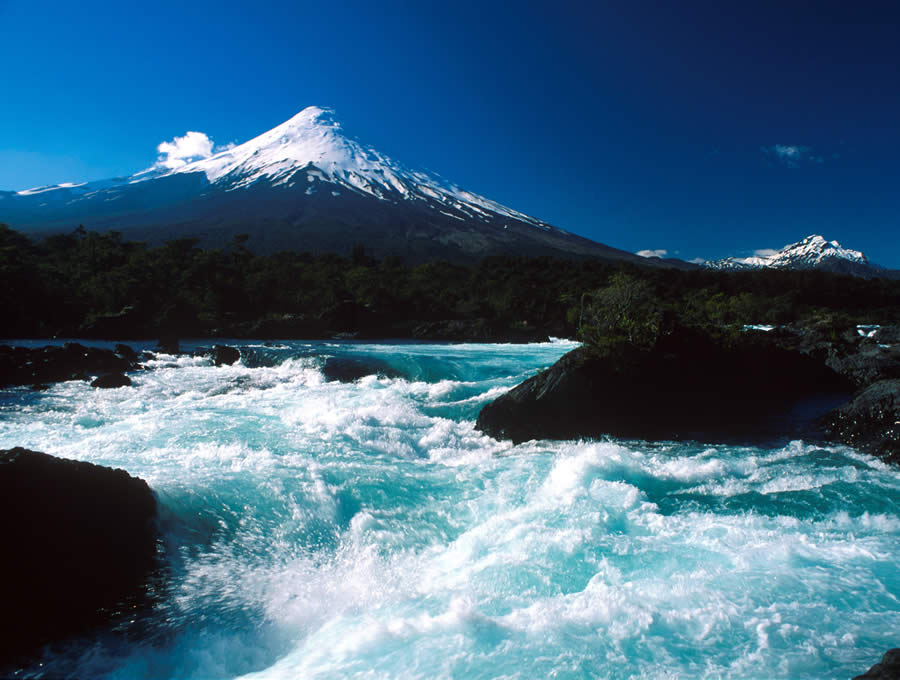 River and Volcano 