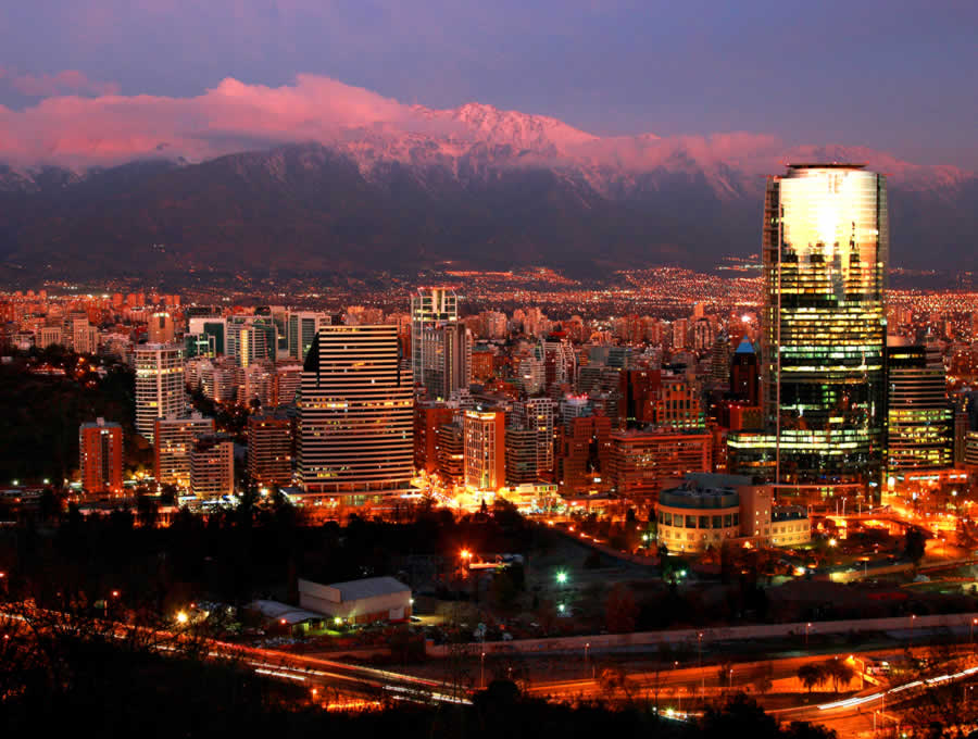 santiago at night